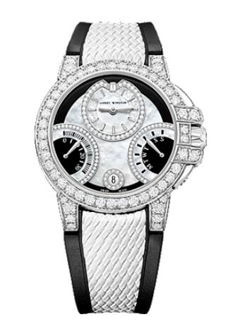 Harry Winston Ocean Biretrograde Black & White Automatic 36mm OCEABI36WW058 Replica Watch